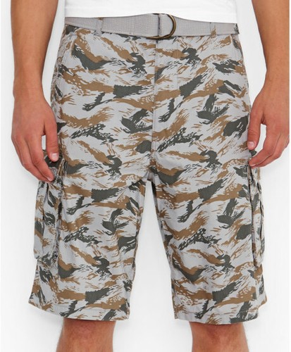Levi's Snap Cargo Shorts Leaf Print 