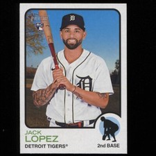 2022 Topps Heritage High Number Jack Lopez Base RC #606 Detroit Tigers