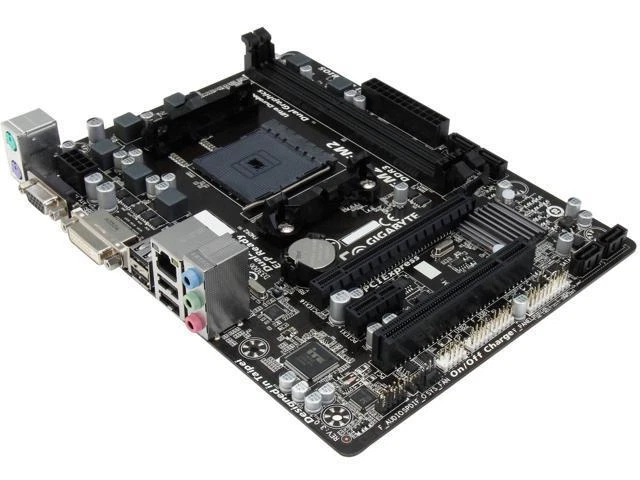GIGABYTE AMD A55 Motherboard GA-F2A55M-DS2 Socket FM2 DDR3 SATA USB 2.0 DVI - Image 2 of 3