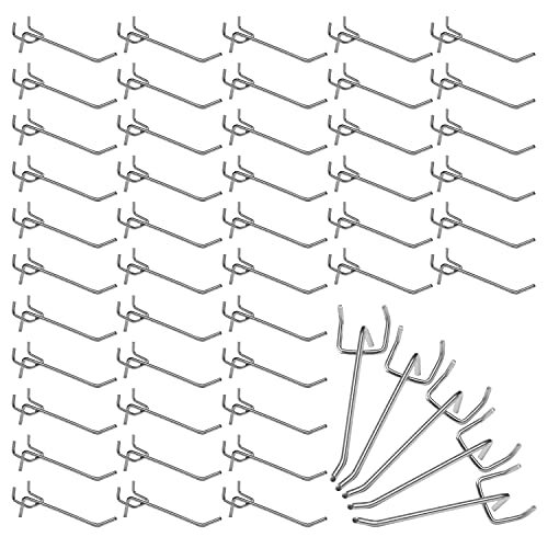 Belle Vous Ganci Pannello Portautensili in Acciaio (50pz) - 10,5 cm - (c8l)