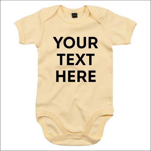 Body BabyBugz Personalizado Bebé Niño Pequeño Texto Personalizado Impreso Algodón Orgánico - Imagen 31 de 31