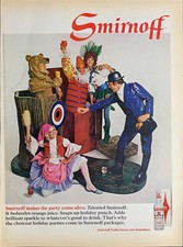 Vintage 1968 Smirnoff Makes a Party Come Alive Adults As Toys Advertisement