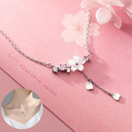 Sweet Heart Long Tassel Necklace Women 