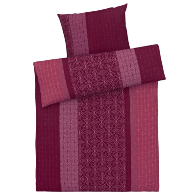 Mako-Satin Bettwäsche 135x200cm Beere Rose Ornament Looks by Wolfgang Joop