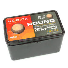 Norica Round verkupferte Rundkugeln Kal. 4,5mm - 400 Stk | OVP