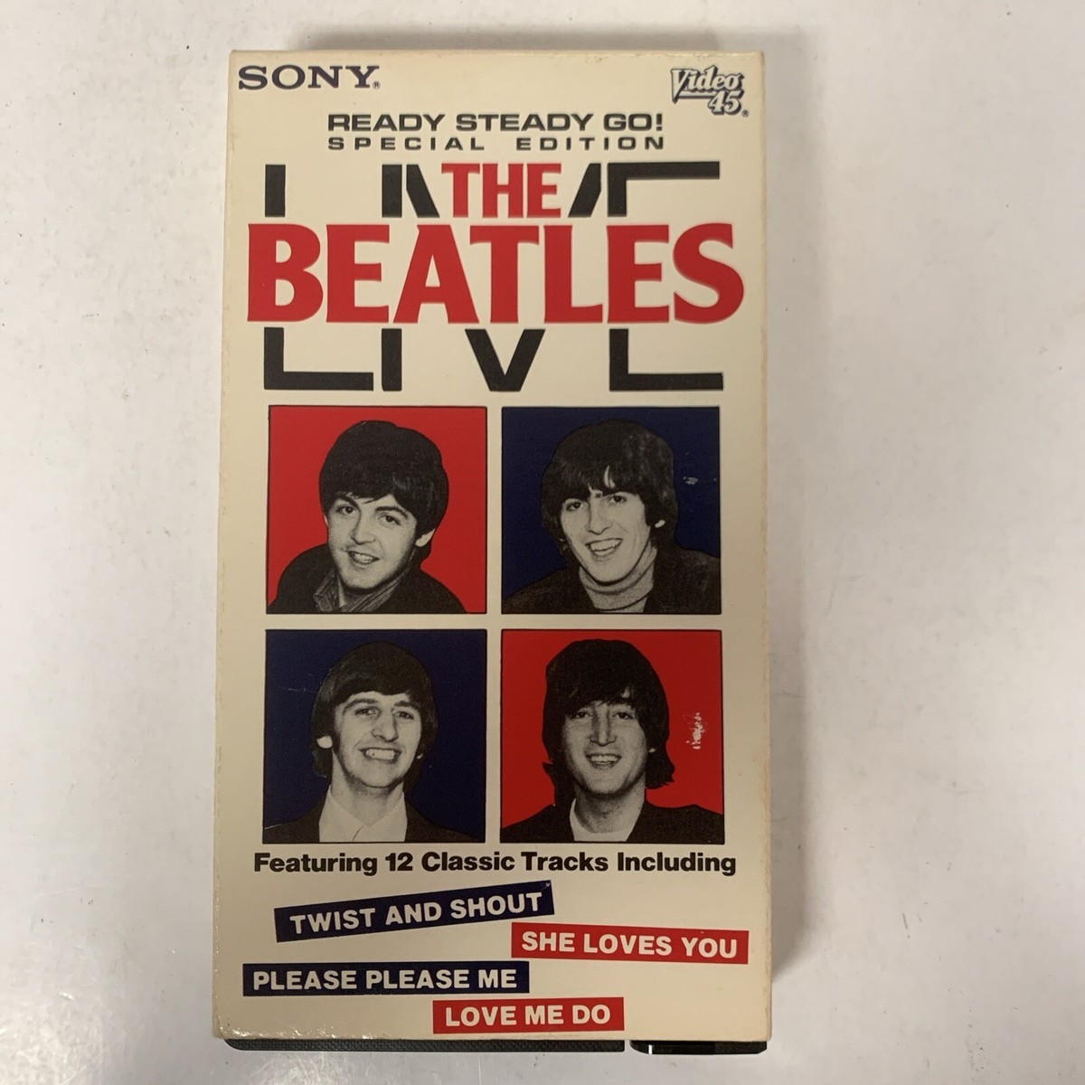 The Beatles Live - VHS - Sony - Video 45 - 1985 - EMI | eBay