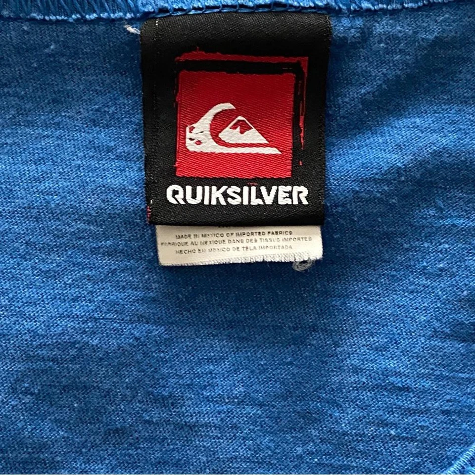 Camiseta sin mangas azul Hawaii QUIKSILVER Camisa Islas Hawaianas Hombres M Mediana Foto 4 de 4