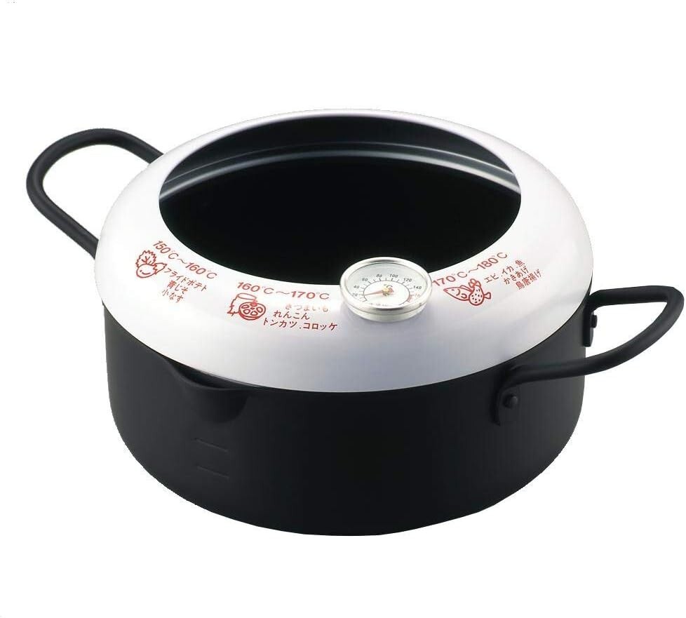 Yoshikawa TEMPURA IRON Frying Pan Pot 20cm w/Thermometer SH9257 | eBay