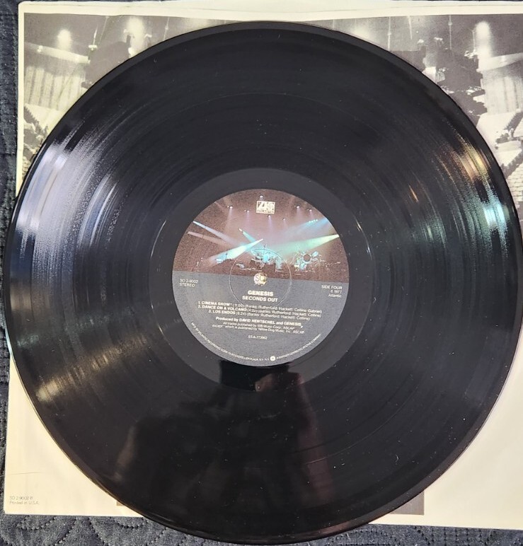 Genesis Seconds Out PROMO (EX) Vinyl LP 1977 Atlantic SD 2-9002
