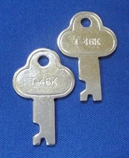 T46 Steamer Trunk Key Precut Long Footlocker Key T-46K Common
