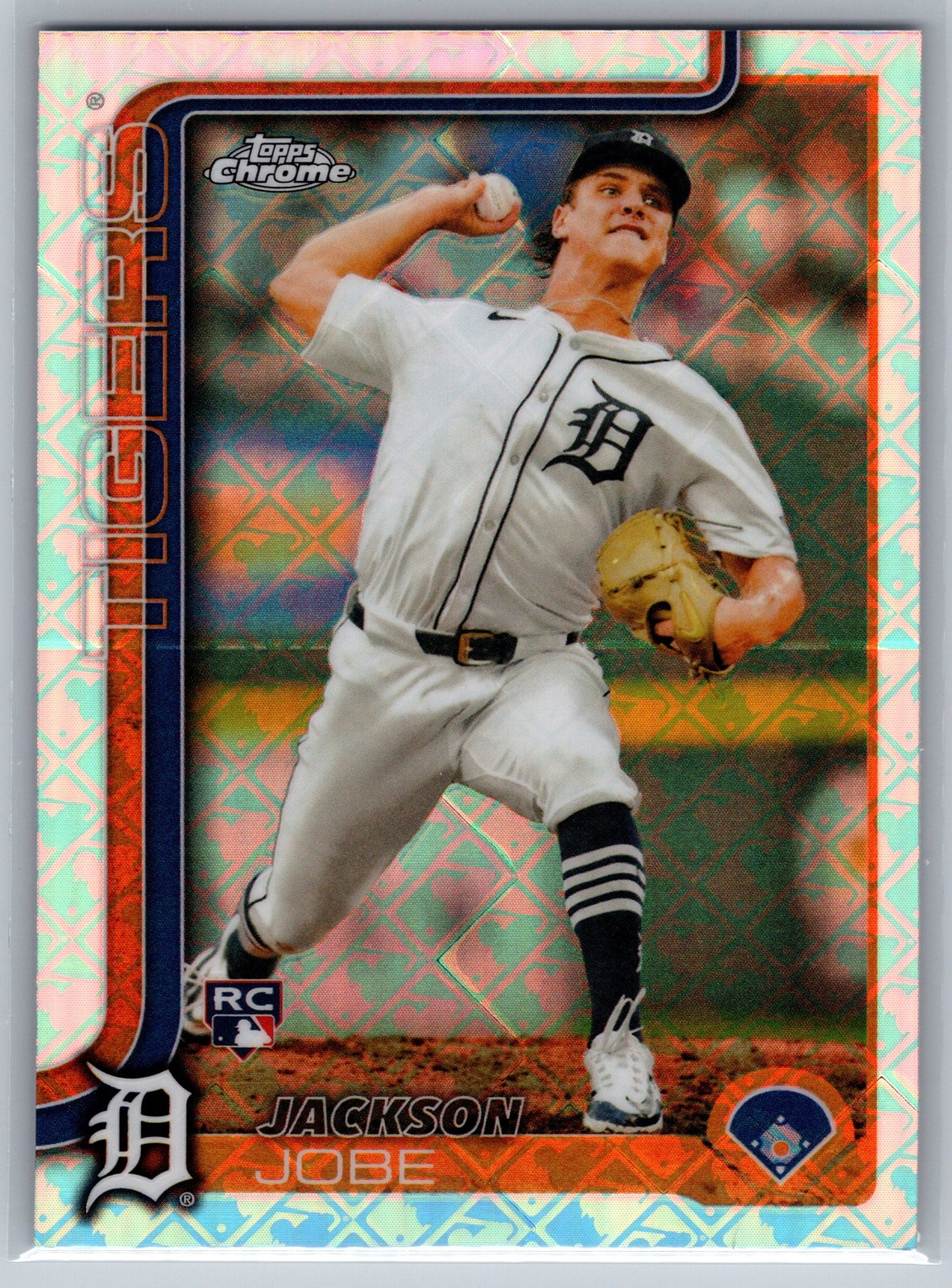 2025 Topps Chrome Logofractor Jackson Jobe Rookie #249 Detroit Tigers