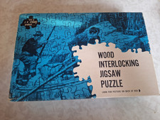 J.K Straus Wood Interlocking Jigsaw Puzzle Lone Cyprus No. 226 500 pieces