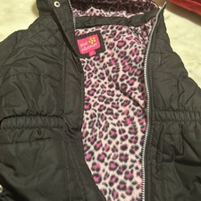 Pink Platinum Puffer Jacket Fashionable Black Girls 7/8