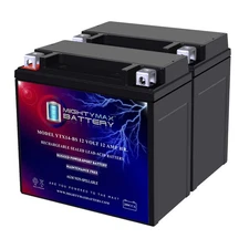 Mighty Max YTX14-BS Replacement Battery for Weize YTX14-BS - 2 Pack