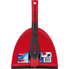 Vileda 2in1 Kehrset, Besen, rot