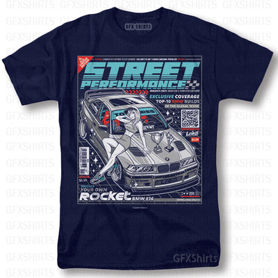 Street Performance BMW Shirt E36 JDM Race Anime Graphic design T-Shirt