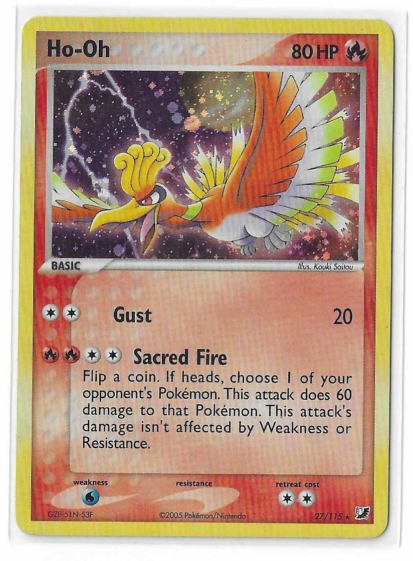 Ho-Oh 27/115 Unseen Forces Deck Exclusives Cosmos Holo Pokemon TCG Card NM