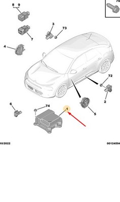 CITROËN C4 MK3 SRS Steuergerät 6501488780 NEU ORIGINAL
