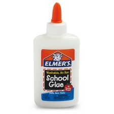 Elmer's Liquid School Glue, Washable, Safe and Nontoxic, 4oz, 1 4 Oz., White
