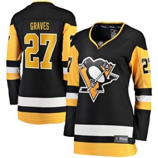 Women's Fanatics Ryan Graves Black Pittsburgh Penguins Home Breakaway Player