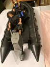 ORIGINAL (2000) GI JOE ZODIAC F-470 C.R.R.C. W/NAVY SEAL FIGURE  And Navy Frogma