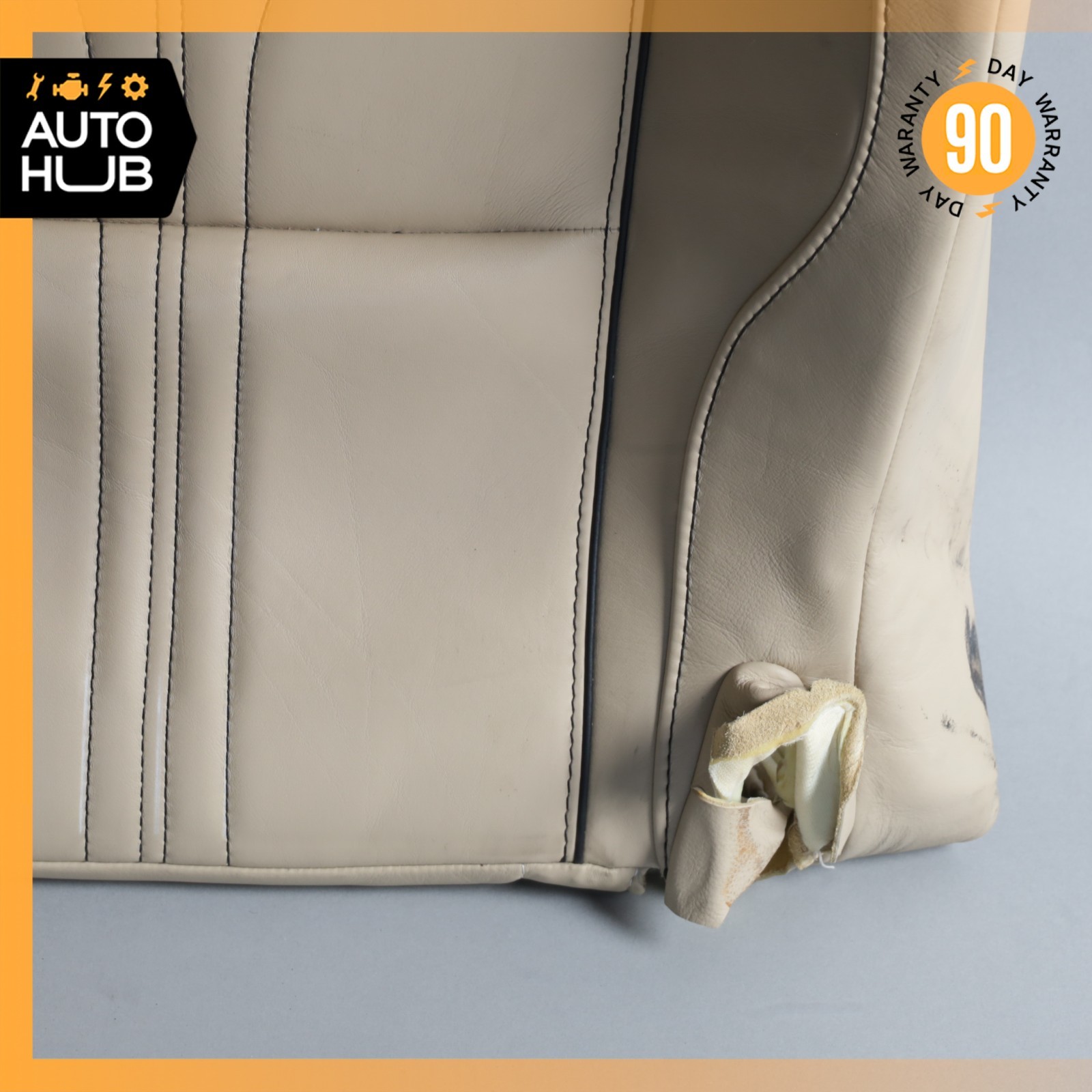 13-15 Aston Martin DB9 Front Left Side Bottom Lower Seat Cushion Beige OEM 22k