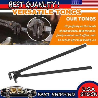 Blacksmith Railroad Spike Tongs for Holding Railroad Spikes RR Spike Head Tongs