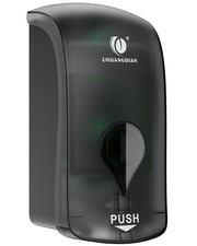 Foaming Hand Soap Dispenser, 35oz Manual Translucent Black Transparent Black