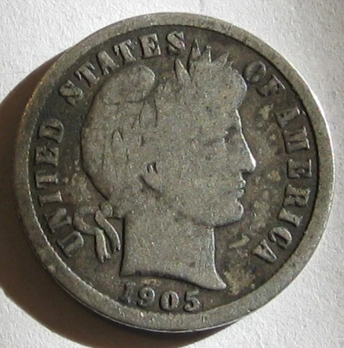 1905-S BARBER  DIME!!!!!  $.99 SHIPPING!!!!