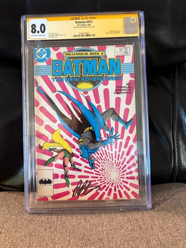 Batman #415 CGC 8.0 SS Signed by Jim Starlin