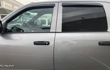 AVS Tape-On Mnt Rain Guards Vent Visors Shade for 2009-2024 Ram 2500 Mega Crew