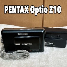 PENTAX Optio Z10 Black Compact Digital Camera with Battery Charger Strap