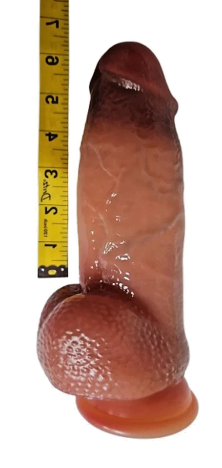 Consolador 9 pulgadas realista realista grande real fuerte ventosa impermeable juguete para mujeres Foto 2 de 4