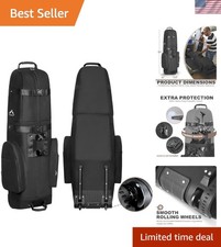 Luxury Travel Golf Bag - Heavy Duty 600D Polyester with Wheels for Ultimate P...
