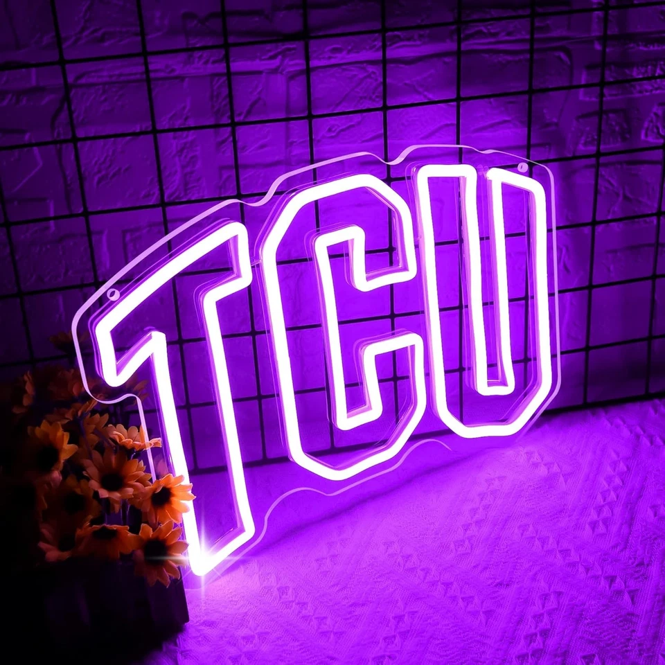 Letrero de neón universitario para decoración de pared equipo de fútbol universitario luz de neón universidad Foto 2 de 4