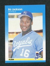 Bo Jackson Kansas City Royals Rookie MLB Baseball Card #369 RC 1987 Fleer