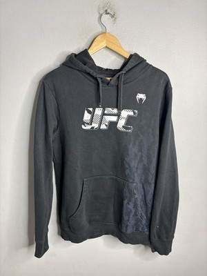 UFC Hoodie Mens Large Black Pullover Venum Snake Logo Graphic Sweatshirt