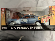 PLYMOUTH FURY BEVERLY HILLS COP FILM POLICE CAR MODEL 1:24 LARGE GREENLIGHT T3