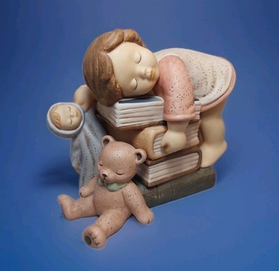 Goebel Traumland Limitiert Porzellanfigur Figur Nina&Marco  Mädchen Puppe Bär