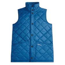 Barbour International Blue Quilted Gilet Kids Child's XXL Age 14-16 Years New