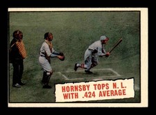 1961 Topps #404 Rogers Hornsby .424 EX X3704022