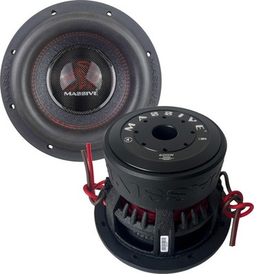 (2) MASSIVE AUDIO HIPPO H84 8  COMPETITION CAR SUB SUBWOOFERS 4-OHM DVC (1 PAIR)