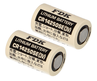 2x FDK Lithium 3V Batterie CR 14250SE 1/2AA - Zelle