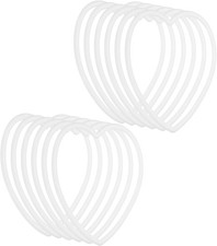 5,7 Zoll Herz Traumf&auml;nger Ringe, 12 St&uuml;ck Kunststoff Makramee Kranz Blumenring R