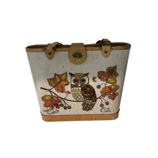 Vintage Enid Collins Night Watch Owl Fall Leaves Bejeweled Handbag90s 2000s Y2K