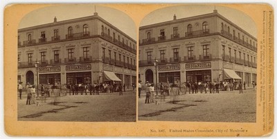 MEXICO SV - Mexico City - US Consulate - Kilburn Brothers c1873