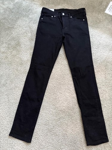 MEN'S H&M DARK BLACK SKINNY JEANS 32x34