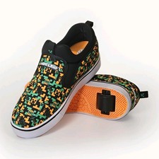 Heelys x Minecraft J3T FX Slip-On Skate Shoes Men  s 10 Creeper TNT HES10529 VGC