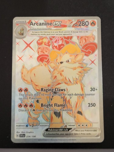 Pokemon Scaralet & Violet Arcanine EX 224/198