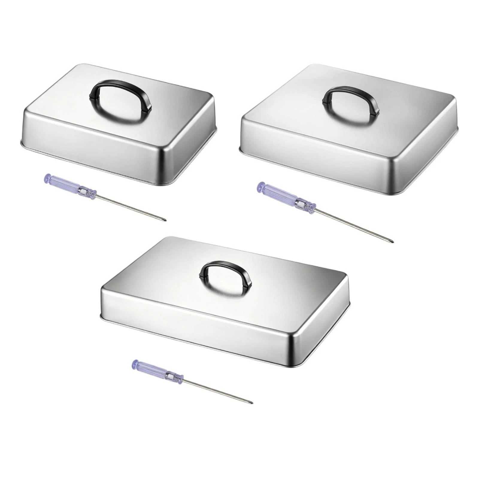 Grill Lid Rectangular Melting Dome for BBQ Outdoor Indoor Cooking Hamburger